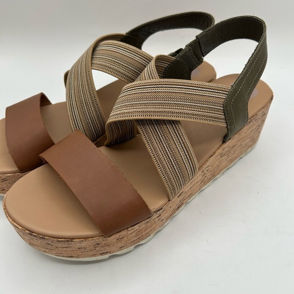 Sorel Cameron Platform Slingback Wedge Flatform Strappy Sandals Womens SIZE 10 - Picture 7 of 13